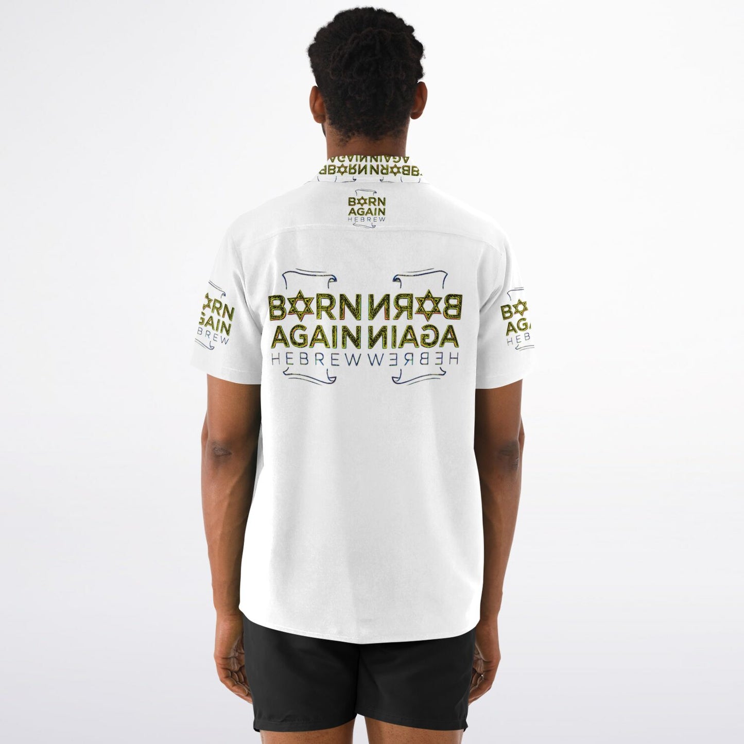 Born Again Hebrew 01-01 Designer Spread Collar Shirt