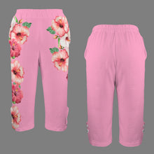 Cargar imagen en el visor de la galería, TRP Floral Print 03 Designer Button Pocket Mid Rise Capri Pants