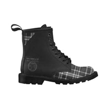 Cargar imagen en el visor de la galería, Yahuah-Tree of Life 02-04 + Digital Plaid 01-06A Men&#39;s PU Leather All Season Boots