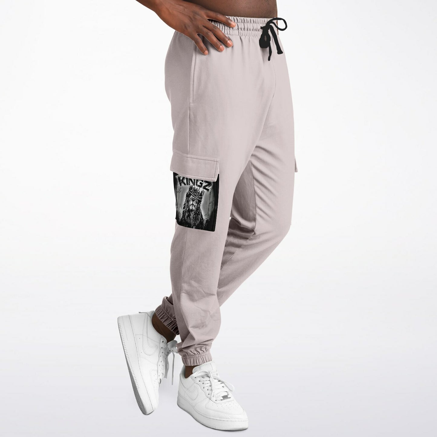 KINGZ 01-02 Men's Designer Athletic Cargo Sweatpants