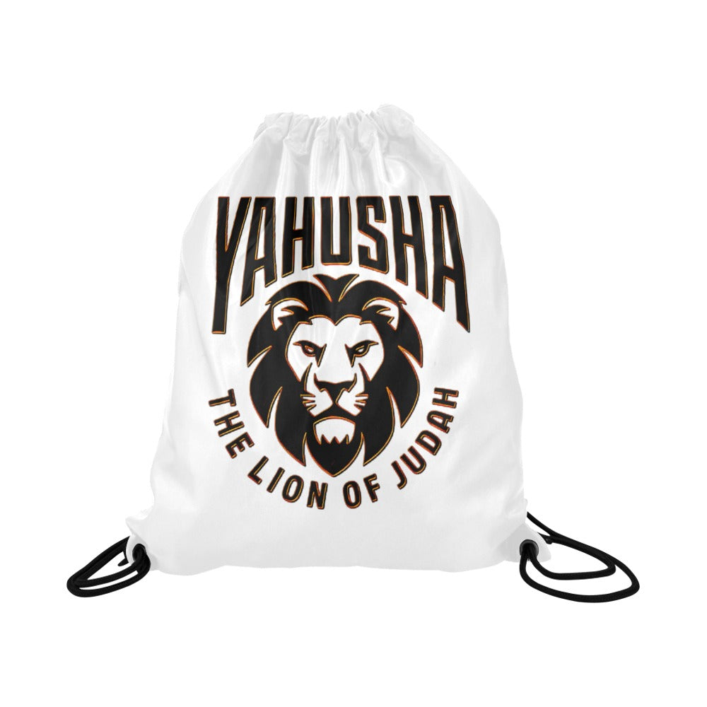 Yahusha-The Lion of Judah 02-01 Designer Drawstring Bag, Large