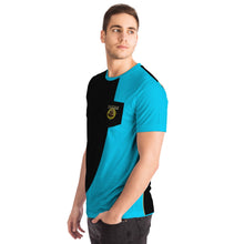 Cargar imagen en el visor de la galería, A-Team 01 Camiseta con bolsillo unisex de diseñador azul 