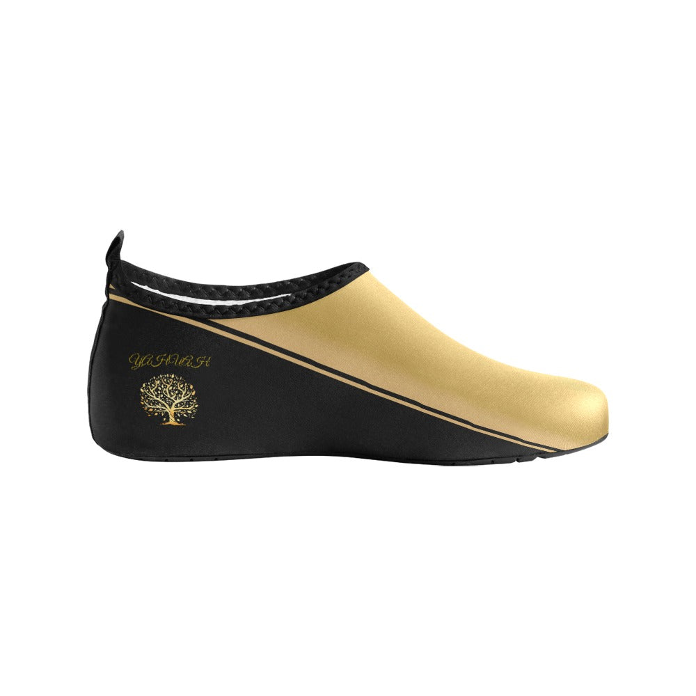 Yahuah-Tree of Life 01 Elect Men's Barefoot Aqua Shoes