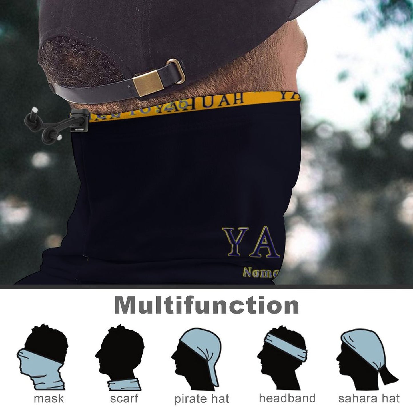 Yahuah-Name Above All Names 02-01 Designer Universal Neck Gaiter