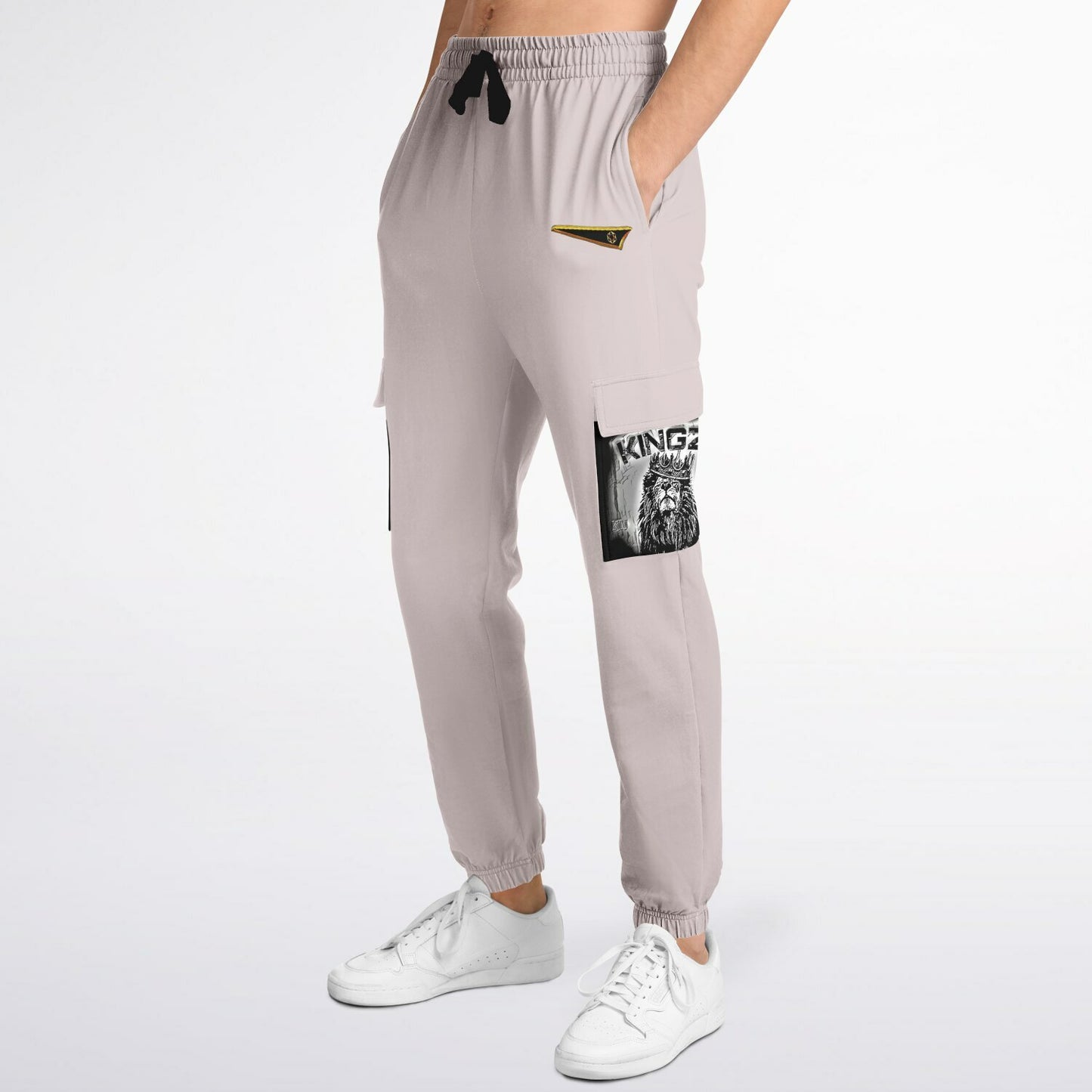 KINGZ 01-02 Men's Designer Athletic Cargo Sweatpants