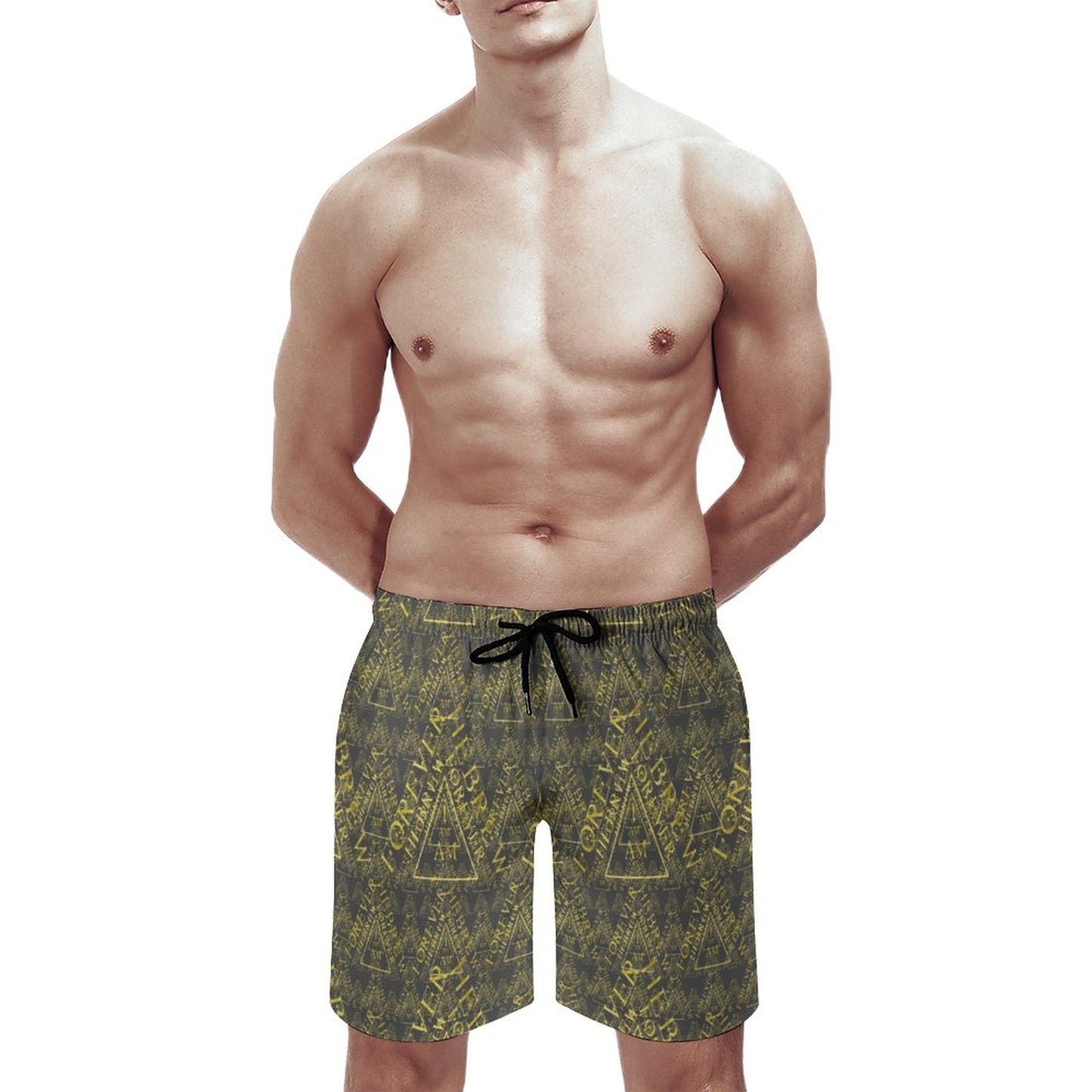 I AM HEBREW 03-01 Men's Designer Swim Trunks