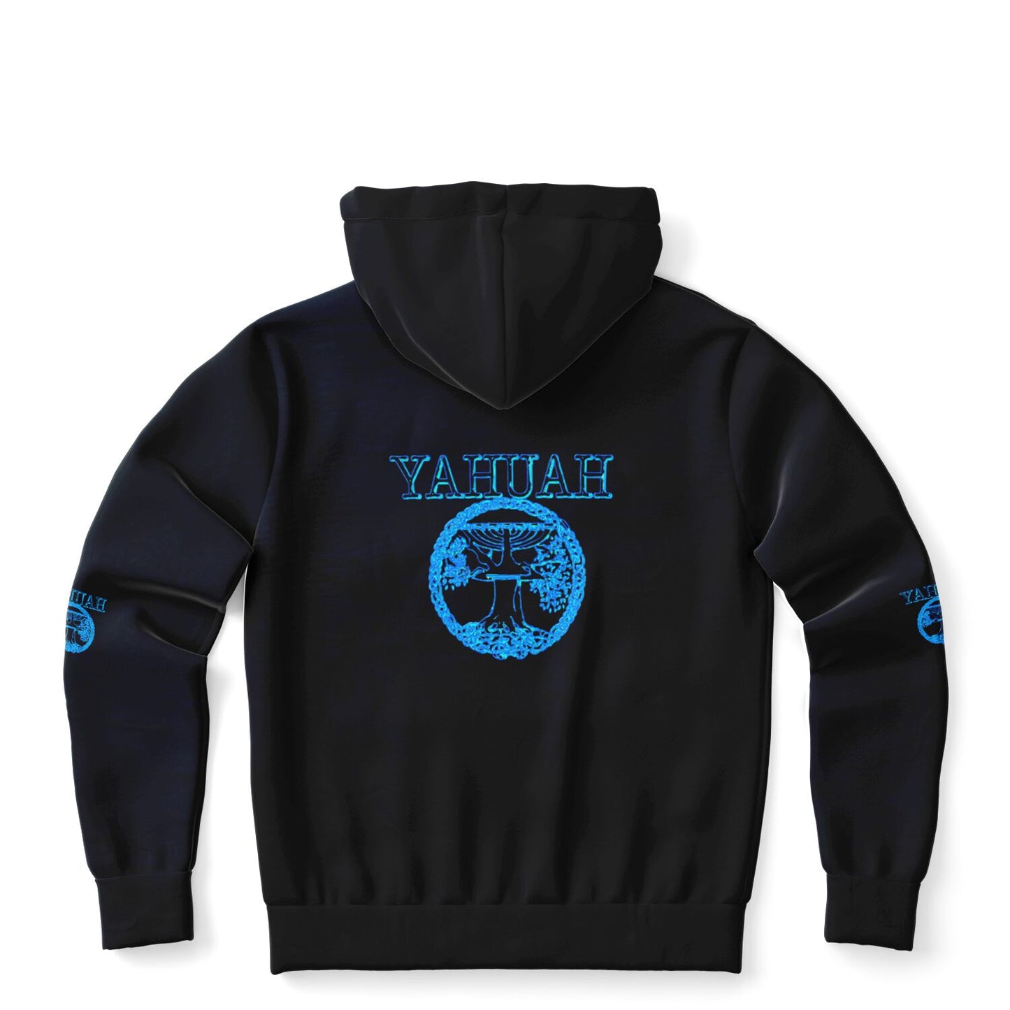 Yahuah-Tree of Life 02-02 Designer Athletic Unisex Zip Hoodie