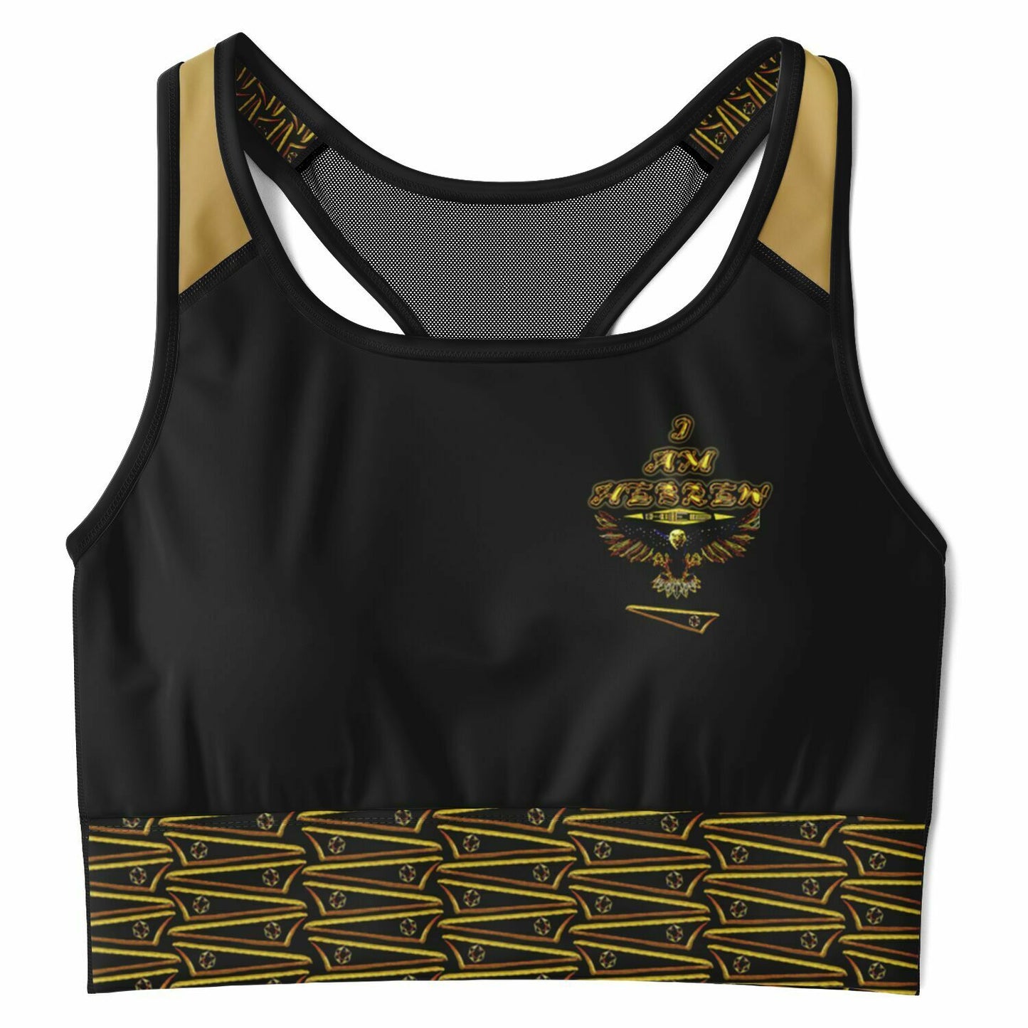 BREWZ Elected Designer Mesh Padded Sports Bra