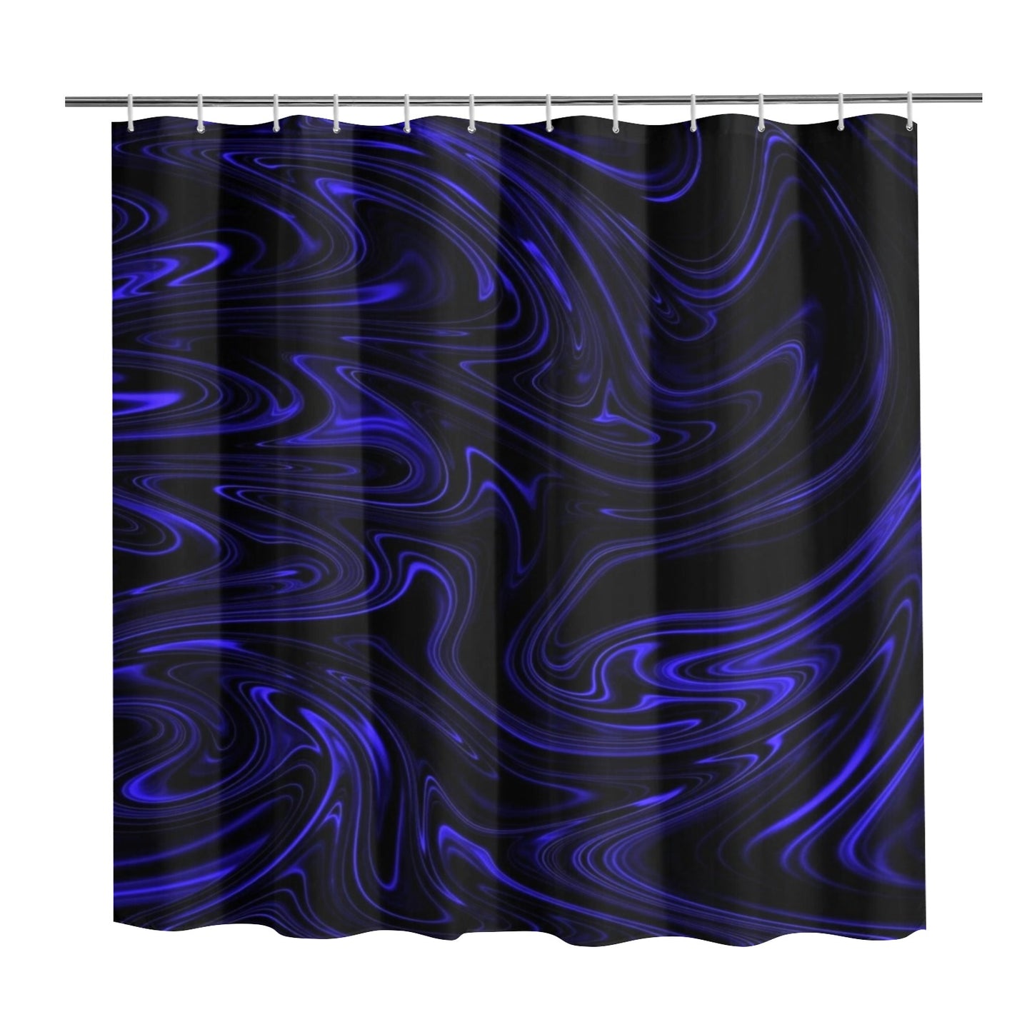 Flow (01-02): Cobalt, The Heavenly Depths | Shower Curtain | 2 sizes (Hooks not included)