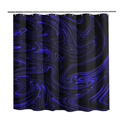 Flow (01-02): Cobalt, The Heavenly Depths | Shower Curtain | 2 sizes (Hooks not included)