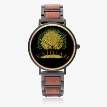 Load image into Gallery viewer, Yahuah-Tree of Life 03-01 Designer Bamboo Wood+ Stainless Steel 41mm Quartz Unisex Watch
