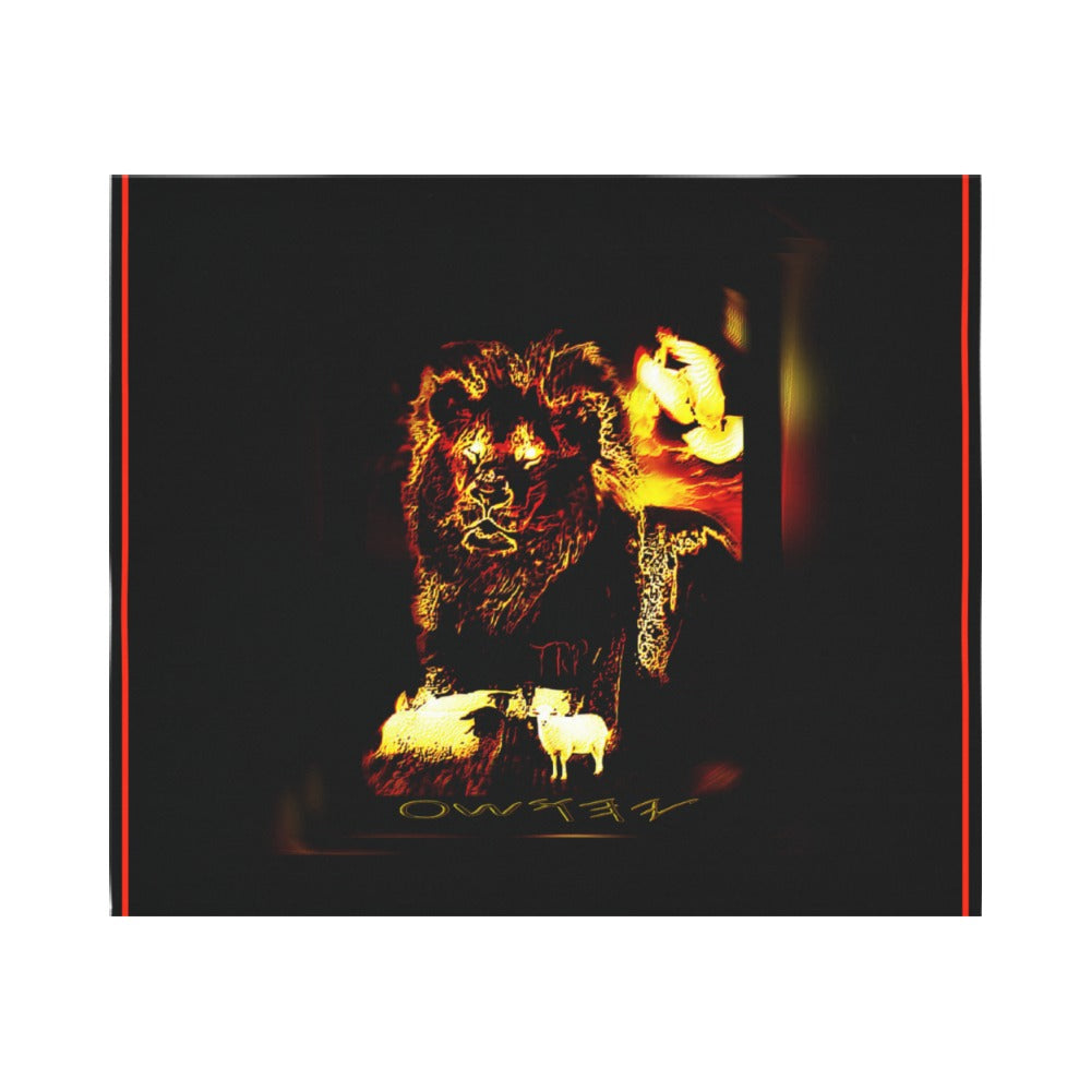 Prince of Peace 01-01 Polyester Peach Skin Wall Tapestry, 5 ft. (W) x 4.25 ft. (H)