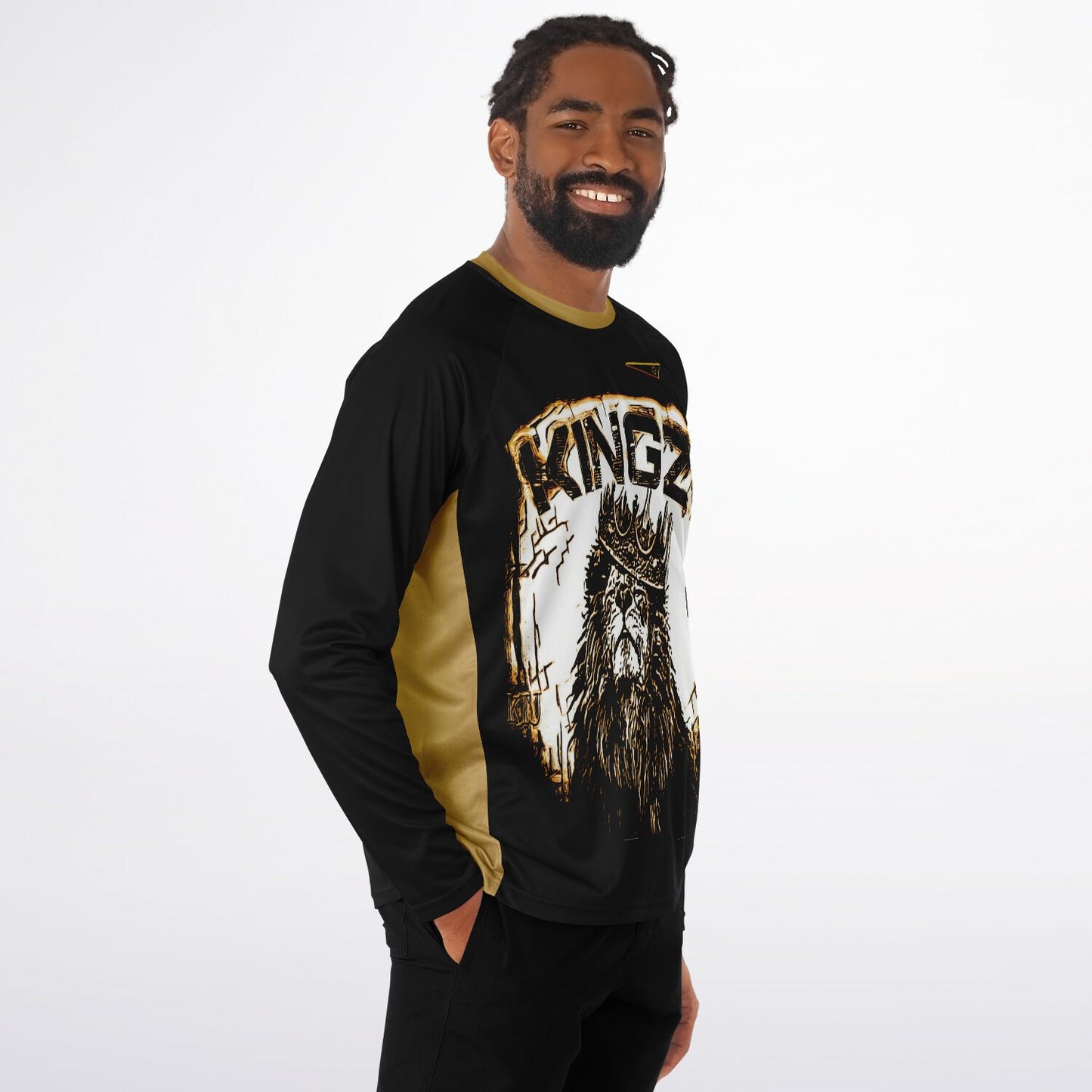 KINGZ 01-01 Men's Designer Long Sleeve Performance T-shirt