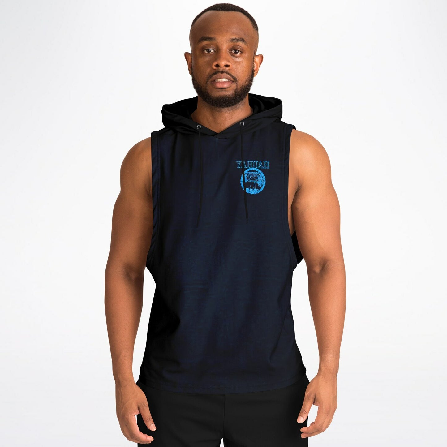 Yahuah-Tree of Life 02-02 Designer Athletic Drop Armhole Hoodie