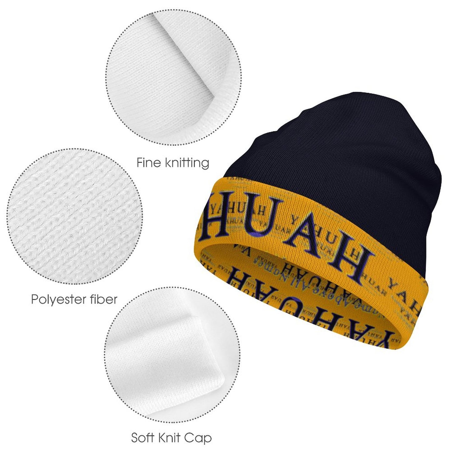 Yahuah-Name Above All Names 02-01 Designer Cuffed Beanie
