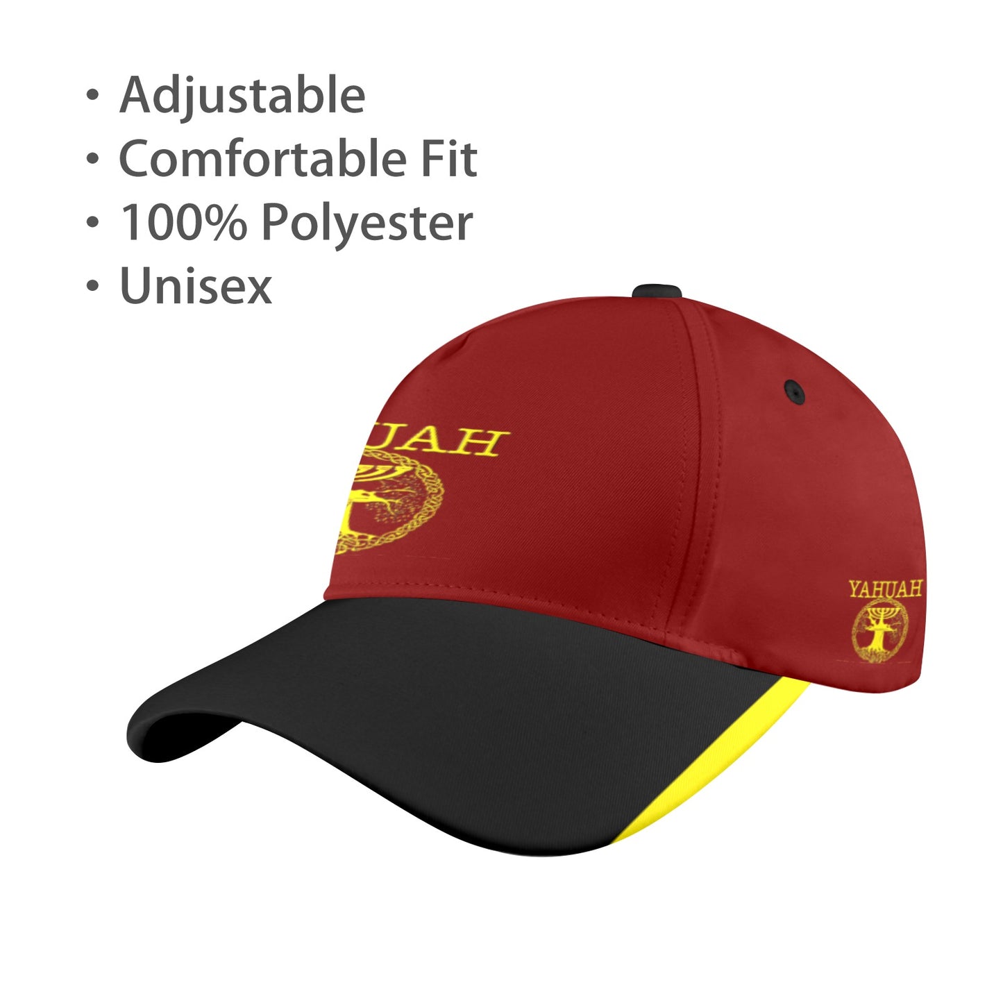 Yahuah-Tree of Life 02-01 Red Designer Baseball Cap