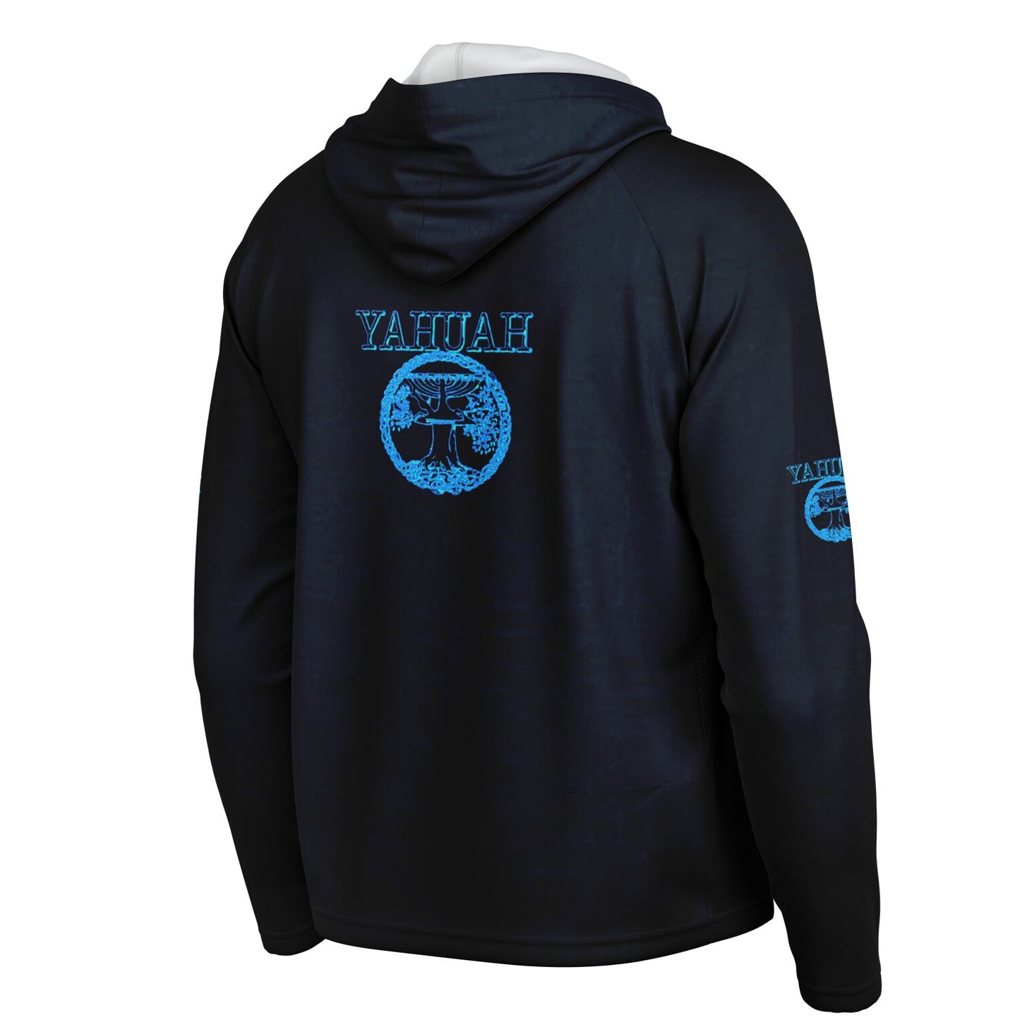 Yahuah-Tree of Life 02-02 Men's Designer Lightweight Raglan Hoodie