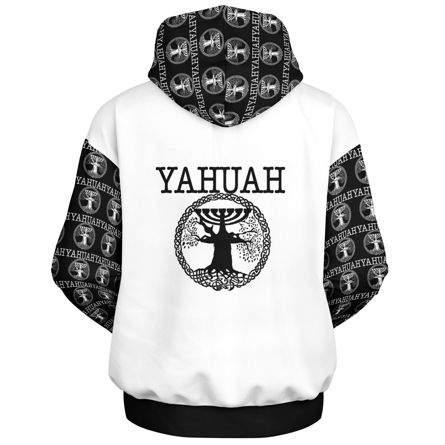 Yahuah-Tree of Life 02-06 Designer Heavyweight Oversized Fleece Lined Unisex Hoodie