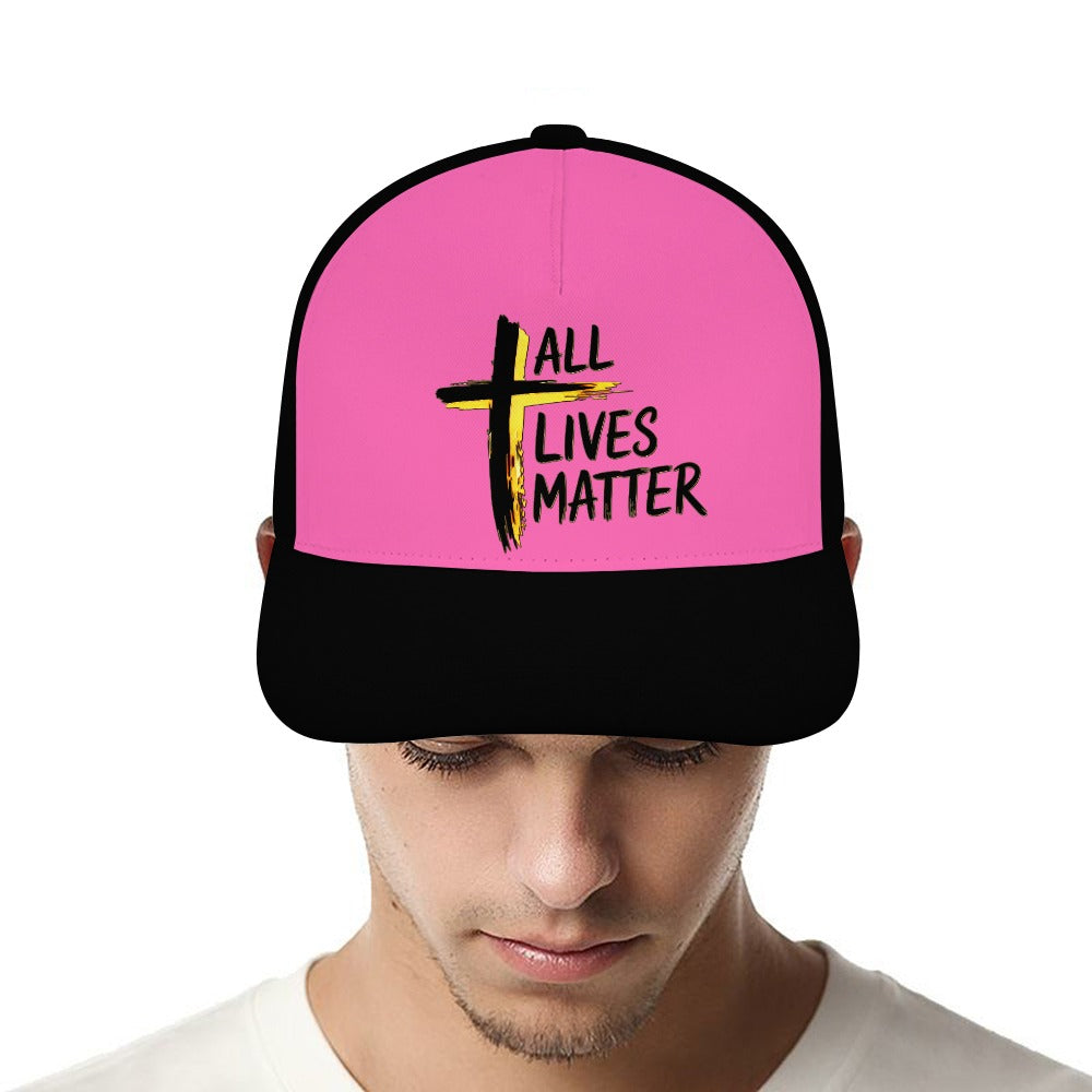 Outspoken Designs 04-01 "All Lives Matter" Designer Curved Brim Baseball Cap (8 colors)