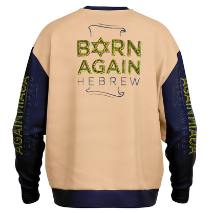 Born Again Hebrew 01-01 Designer Heavyweight Oversized Unisex Sweatshirt