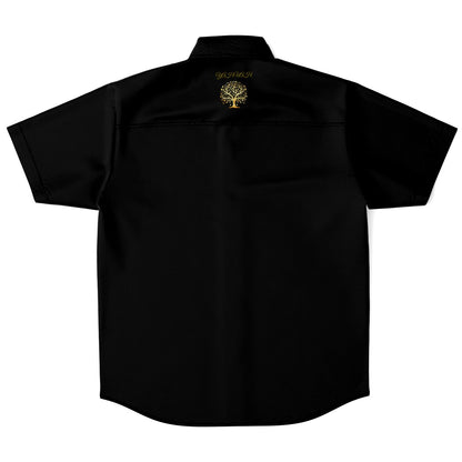 Yahuah-Tree of Life 01-01 Men's Designer Spread Collar Shirt