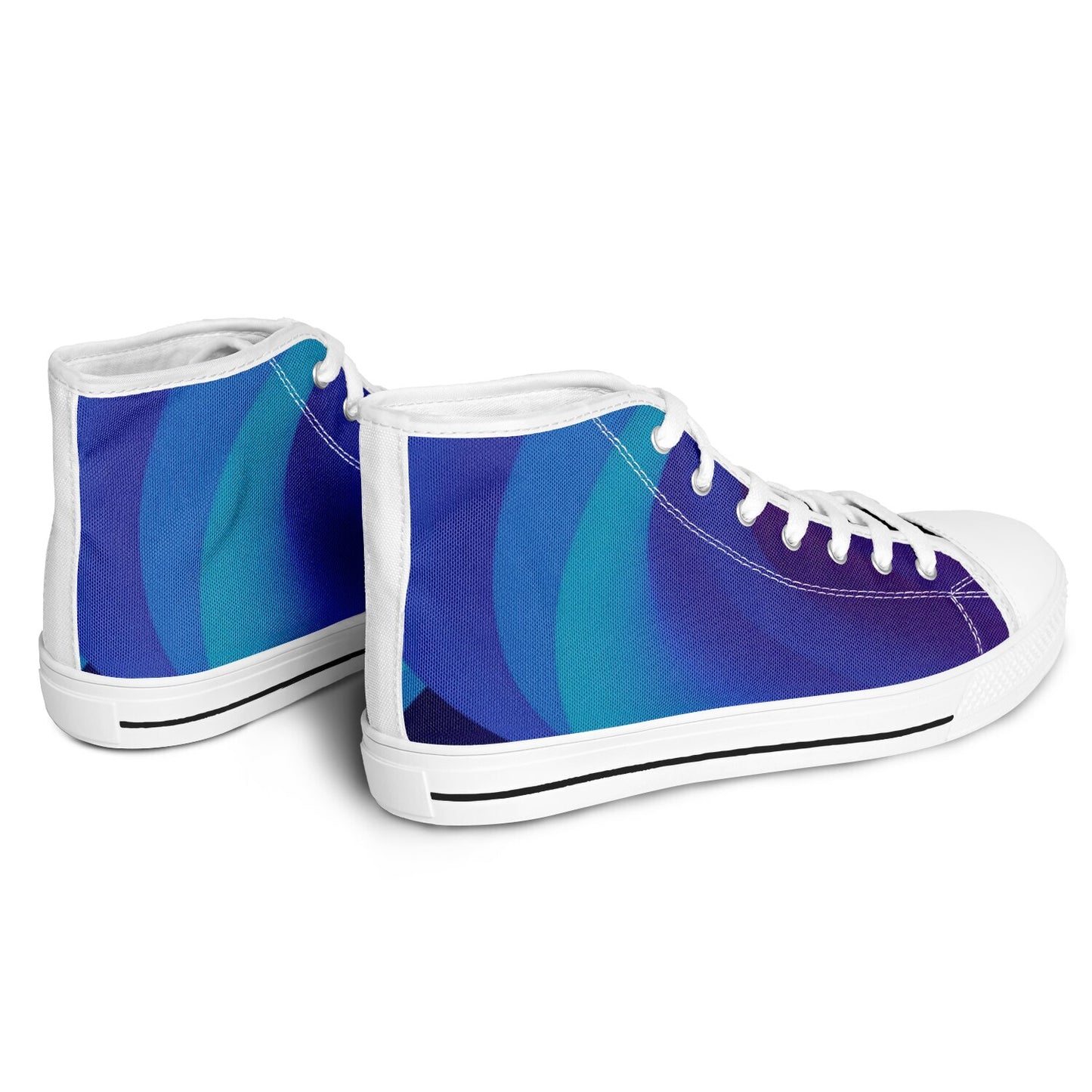 Yahuah-Tree of Life 01 Royal Urban Peak Unisex High Top Canvas Sneakers