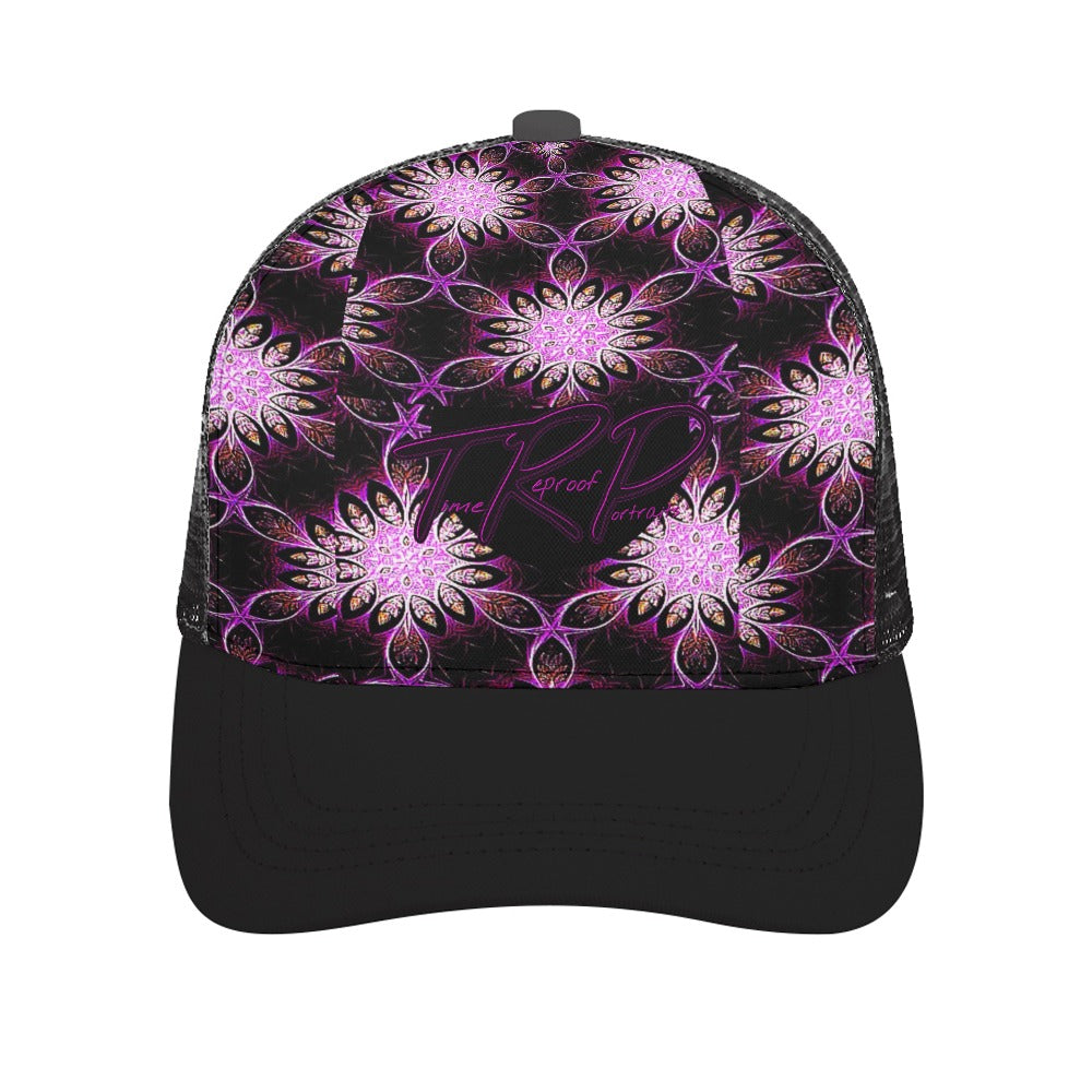 Geometrical Design Apparel 01-01 Ladies Designer Peaked Trucker Cap