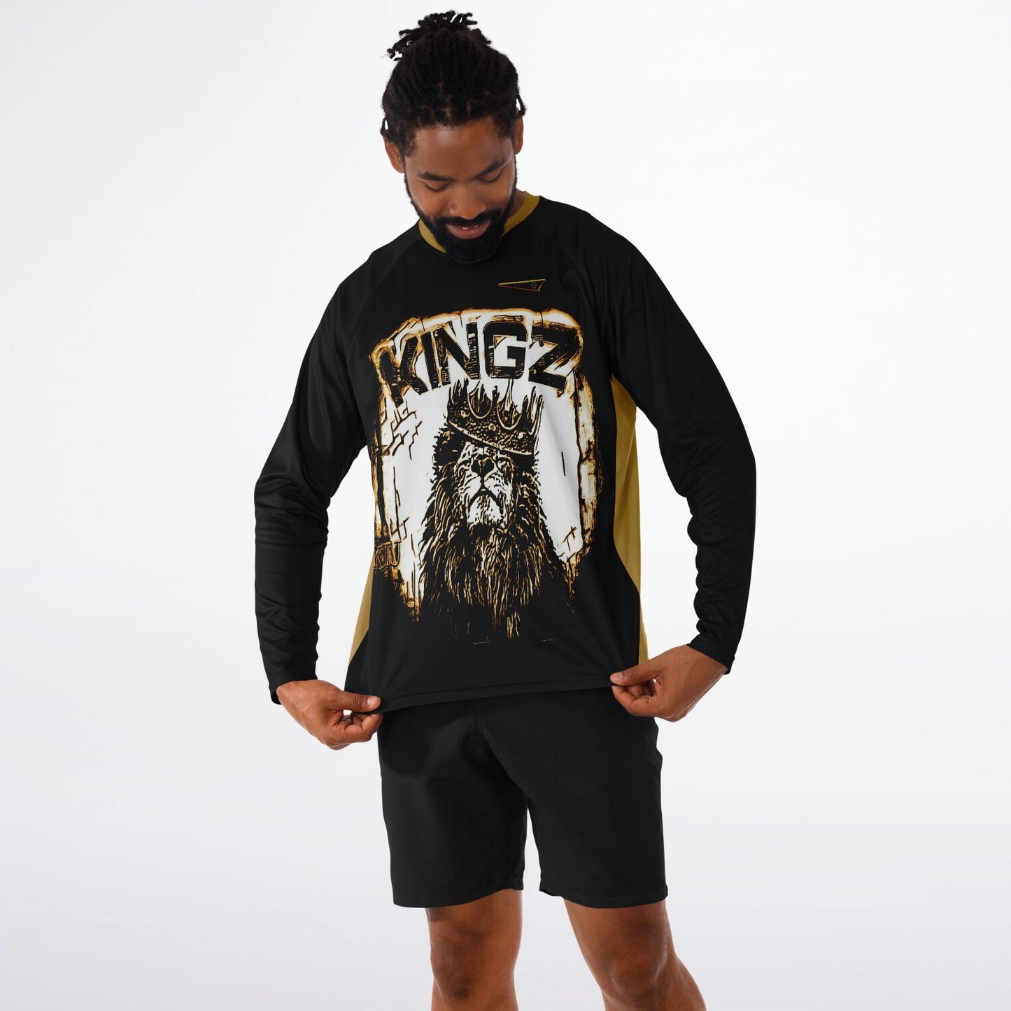 KINGZ 01-01 Men's Designer Long Sleeve Performance T-shirt