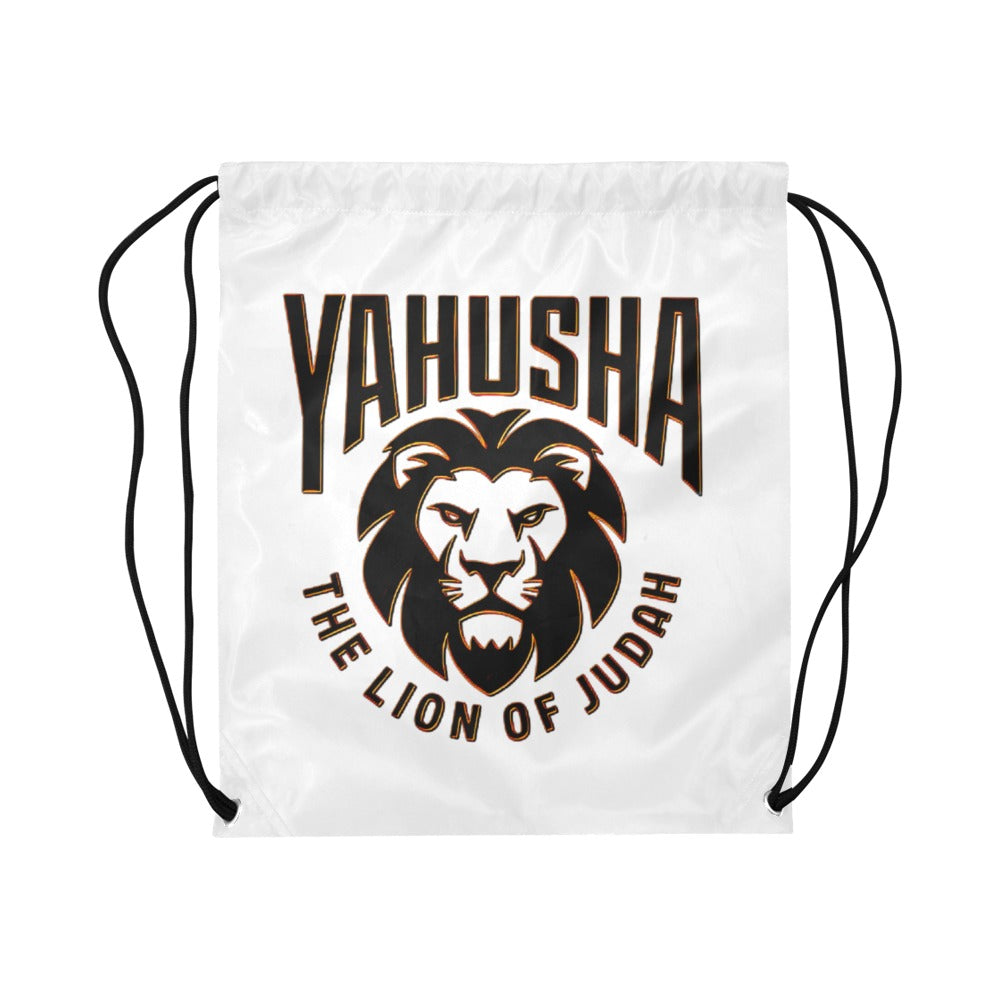 Yahusha-The Lion of Judah 02-01 Designer Drawstring Bag, Large