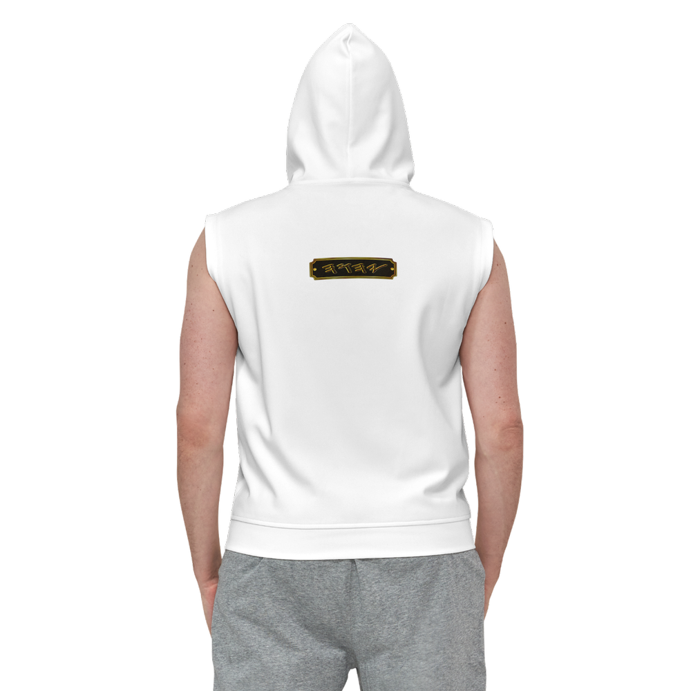 Yahuah-Master of Hosts 02-03 Men's Designer Heavyweight Sleeveless Pullover Hoodie