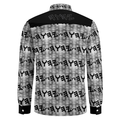 Most High God - Yahuah 01-01 Black Designer Point Collar Shirt with Chest Pocket