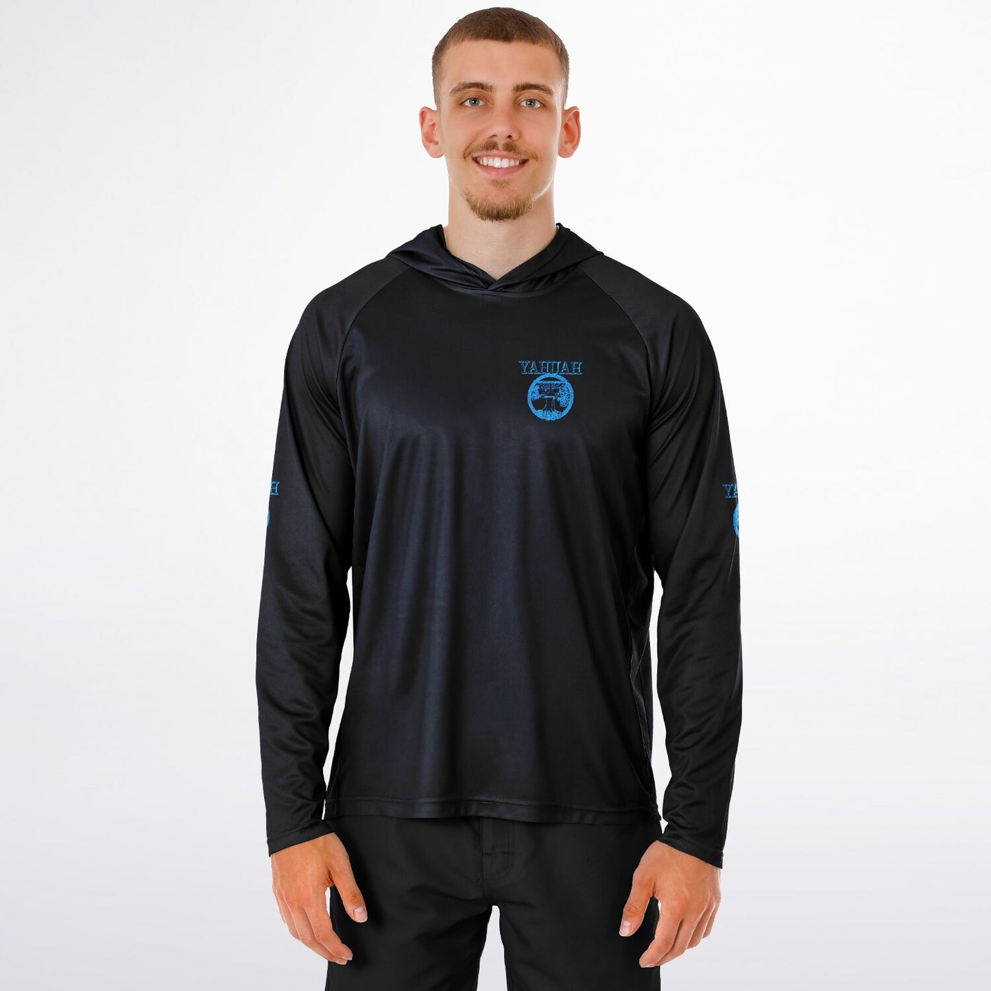 Yahuah-Tree of Life 02-02 Men's Designer Lightweight Raglan Hoodie