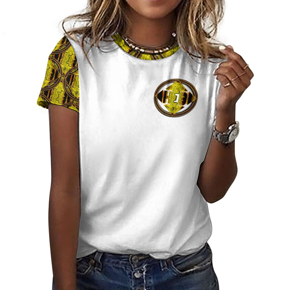 Hebrew World 02-01 Ladies Designer Cotton T-shirt (5 colors)