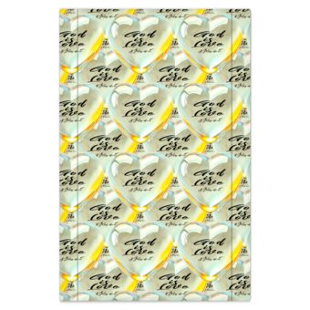 Illustrated Truth 01-01 "God is Love" Designer Bed Sheet