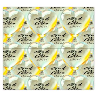 Illustrated Truth 01-01 "God is Love" Designer Bed Sheet