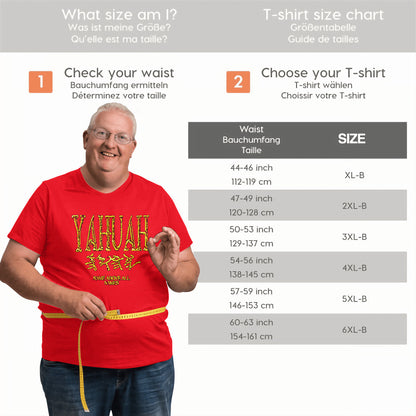 Yahuah: Name Above All Names (01-02) | Men's Premium Cotton Plus Size Tee