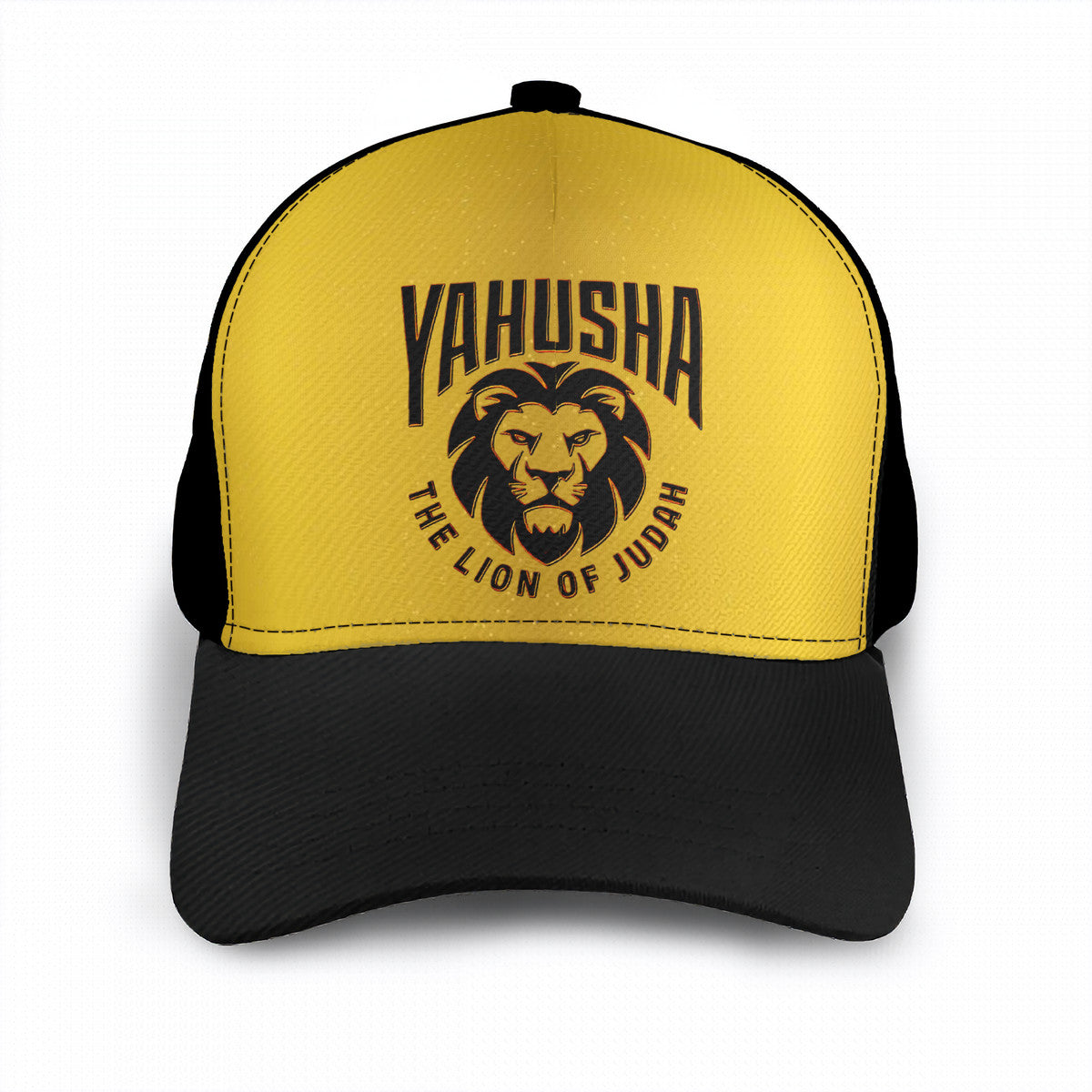 Yahusha-The Lion of Judah 02-02 Designer Curved Brim Baseball Cap