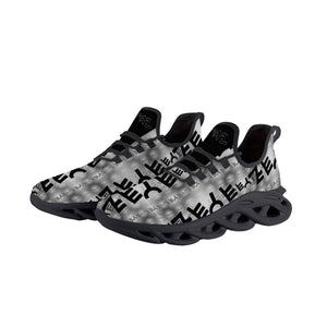 Most High God - Yahuah 01-01 Black Mesh Knit Flex Unisex Sneakers