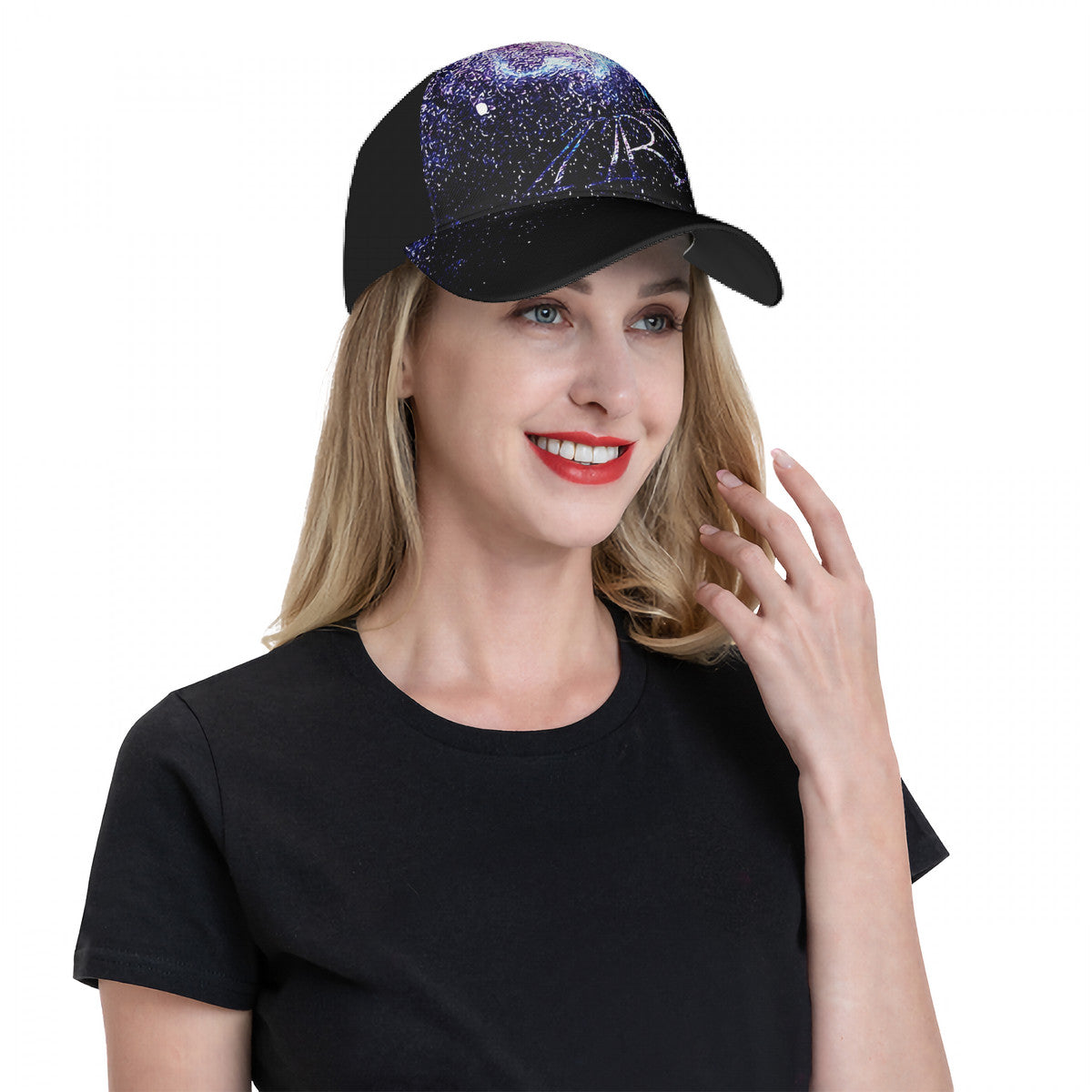 Galaxy Prints 01 Designer Curved Brim Baseball Cap