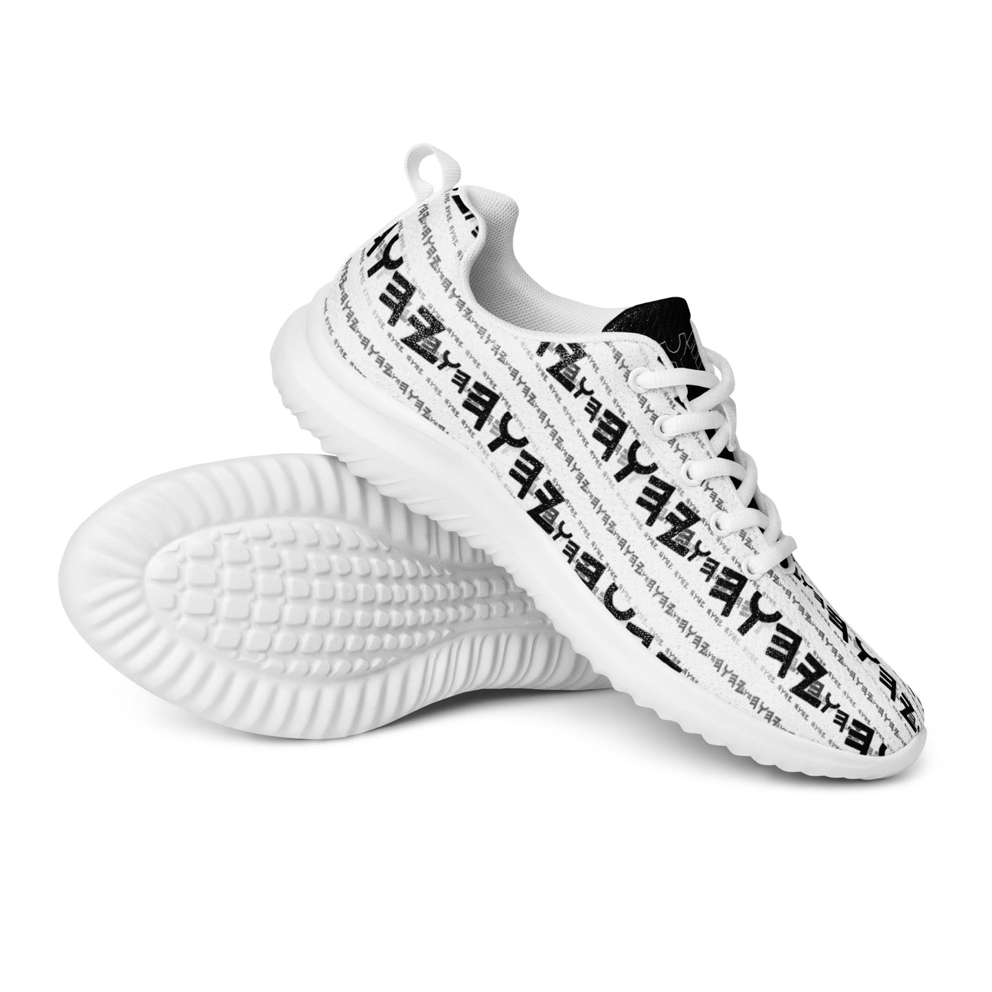 Most High God - Yahuah 01-01 White Men's Athletic Sneakers