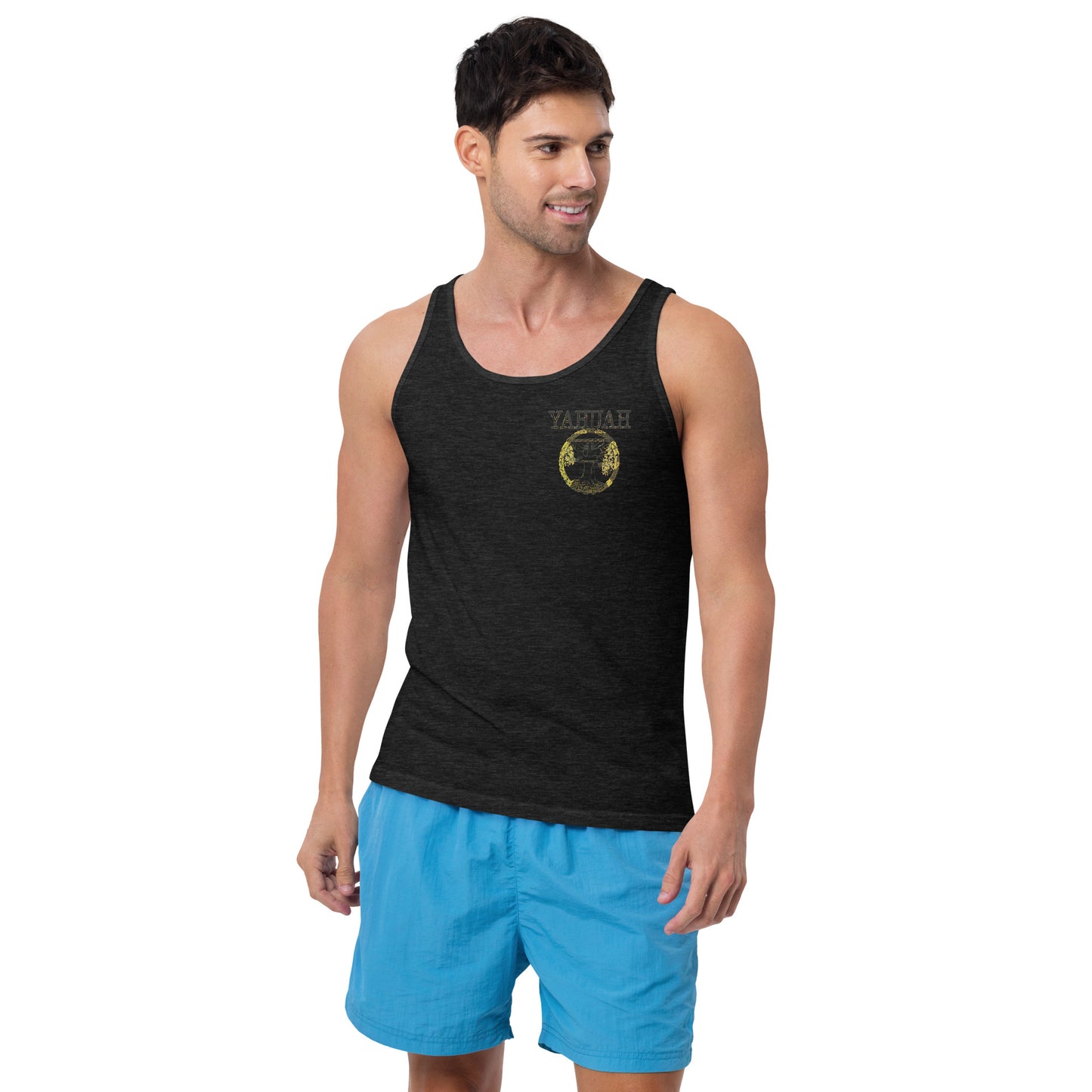 Yahuah Yahusha 04 Designer Unisex Bella + Canvas Staple Tank Top (8 Colors)