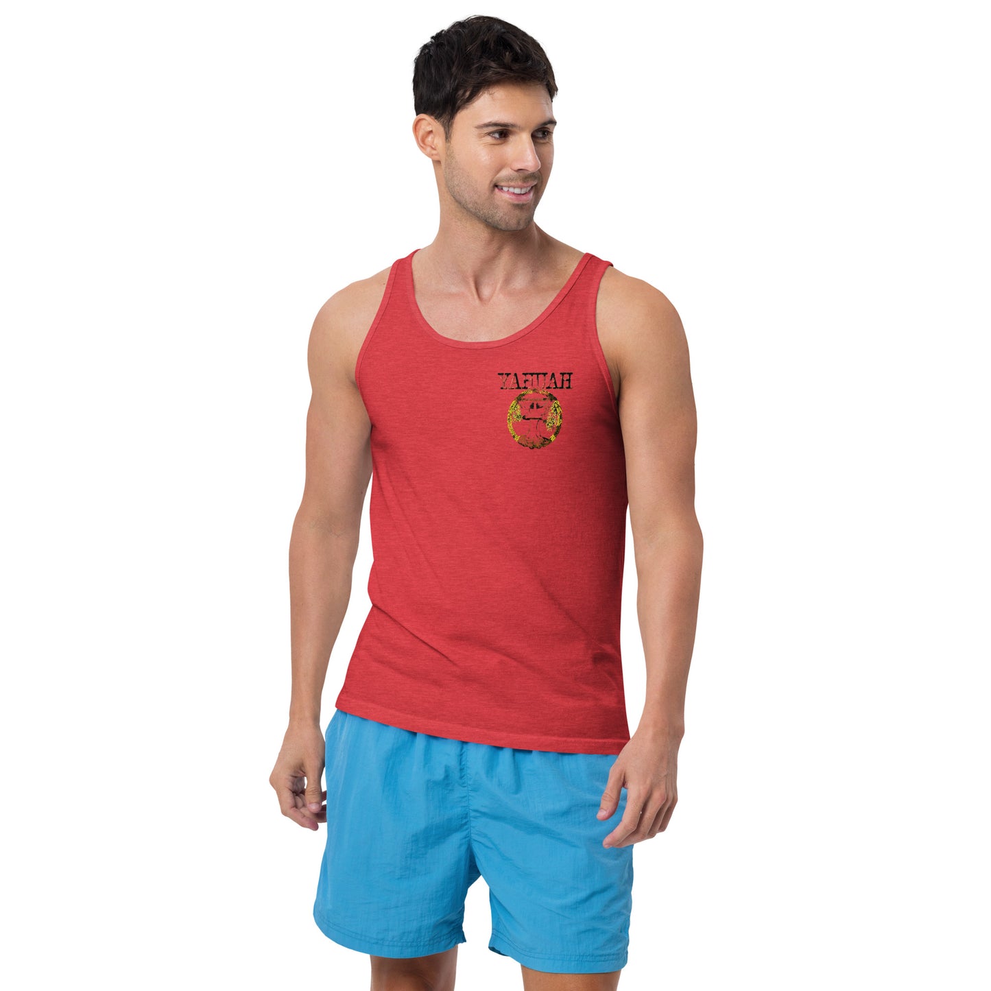 Yahuah Yahusha 04 Designer Unisex Bella + Canvas Staple Tank Top (8 Colors)