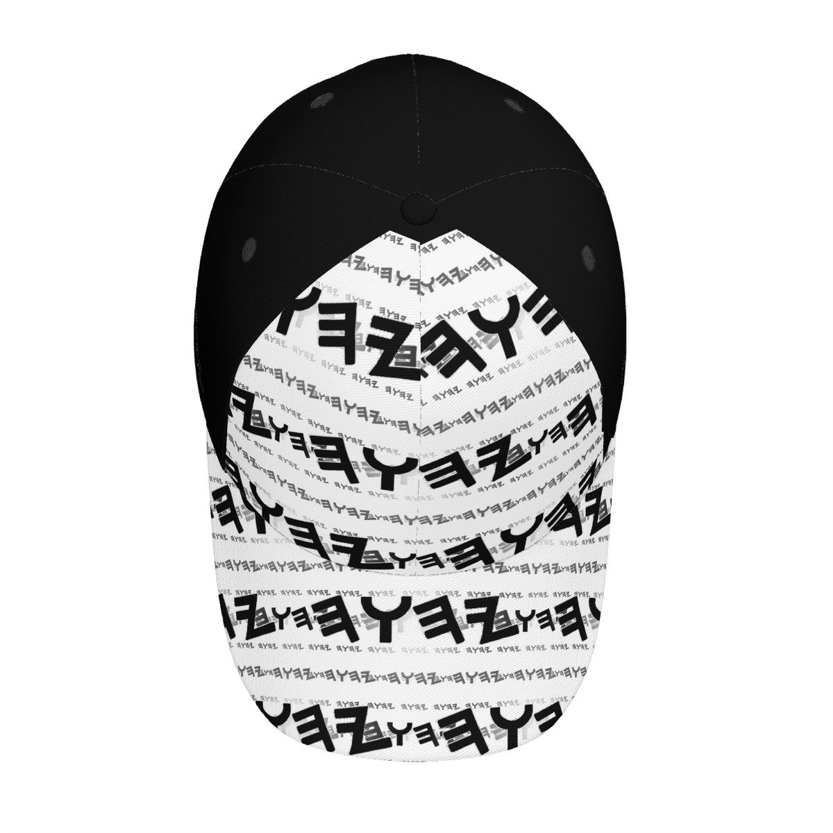 Most High God - Yahuah 01-01 White Designer Curved Brim Baseball Cap