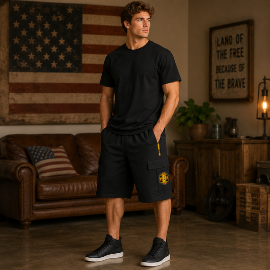 Hebrew World 01-02 Royal Radiance Heavyweight Cargo Shorts