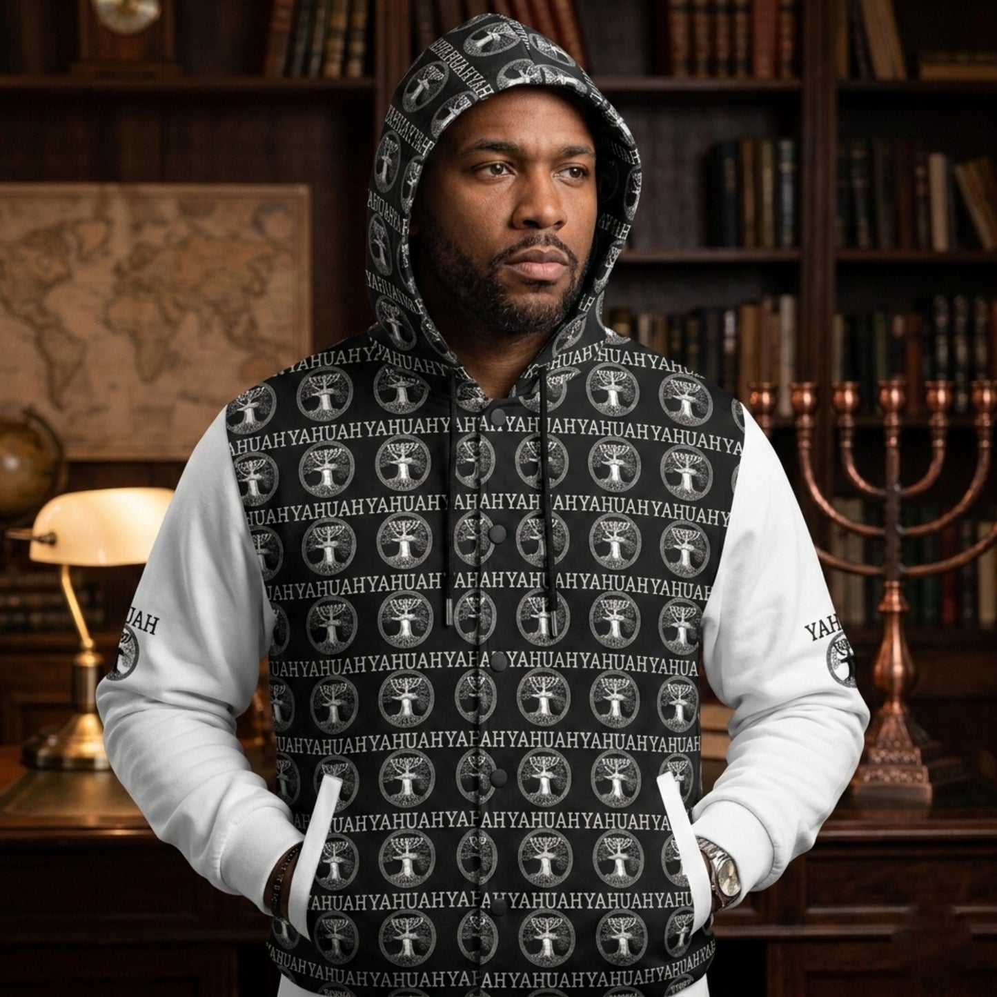 Yahuah: Tree of Life (02-05) - The Dualism Refined | Heavyweight Hooded Varsity Jacket