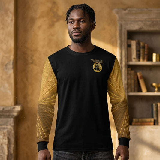 Yahuah: Tree of Life (02-02) - The Firmament Radiance | Men's Long Sleeve Tee