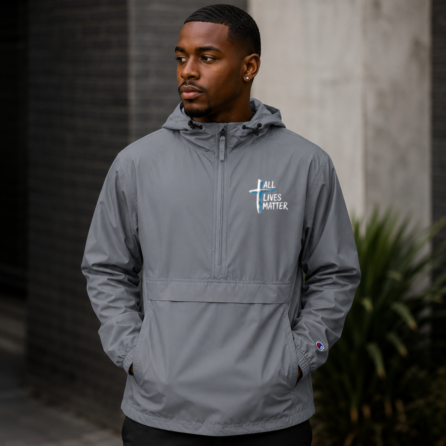 "All Lives Matter" (01-02) | Unisex Packable Windbreaker | 2 Colors