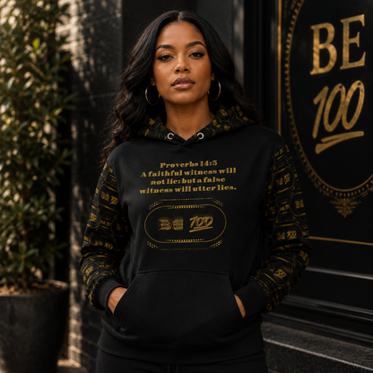 "Be 100" (01) | Unisex Cotton Blend Hoodie