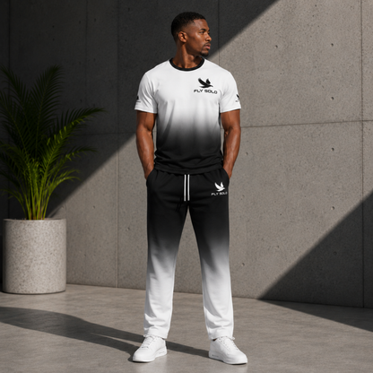 "Fly Solo" Night/Day | Men's Cotton Sweatpants