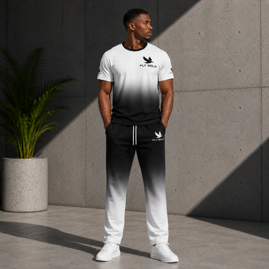 "Fly Solo" Night/Day | Men's Cotton Sweatpants